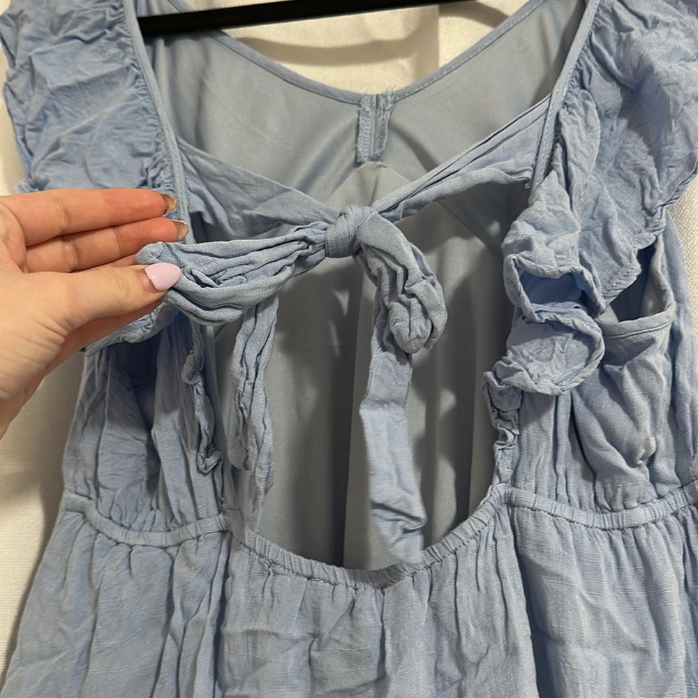 Altar’d State Blue Ruffled Dress - Picture 4 of 5